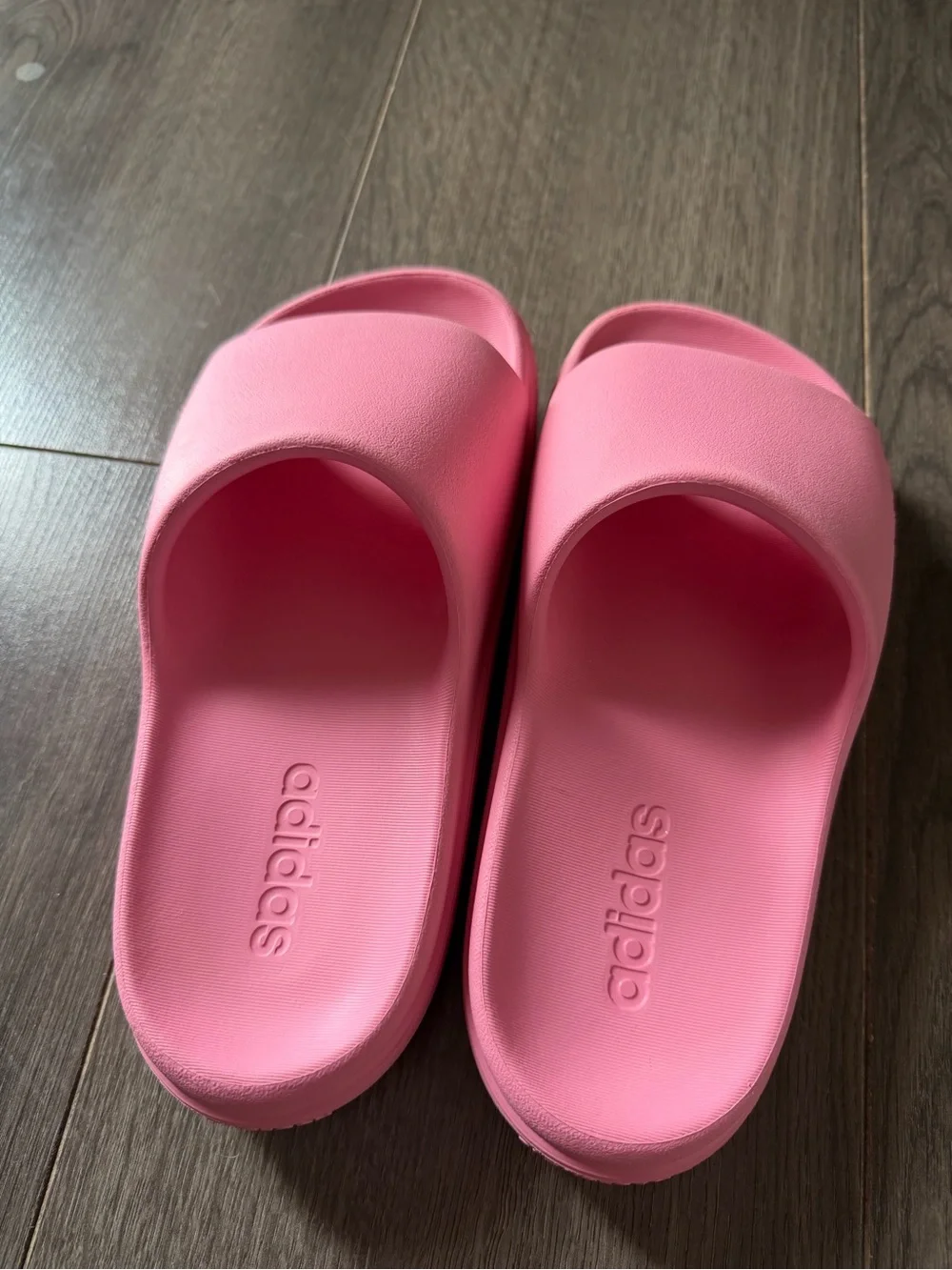 adidas Pink Kids Slide Sandals
